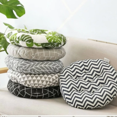 Đệm lót ghế tròn 40‑45cm Nhà Xinh Decor canvas họa tiết, văn phòng du lịch - 26.000₫ 8