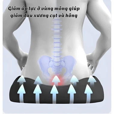 Đệm lót ghế văn phòng công thái học - Chống trĩ, giảm đau lưng, duy trì tư thế thẳng 3