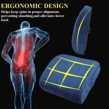 Đệm Massage Lưng Foam Memory Hỗ Trợ Thắt Lưng, Gối Ngồi Xe Hơi Thông Hút, Giá Ưu Đãi 252.720 VND 6 Đệm Massage Lưng Foam Memory Hỗ Trợ Thắt Lưng, Gối Ngồi Xe Hơi Thông Hút, Giá Ưu Đãi 252.720 VND 6