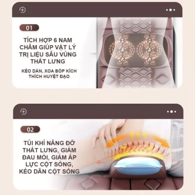 đệm massage toàn thân 18 viên đá ngọc bích - quà tặng 20/10 chỉ 1.199.000