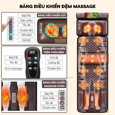 Đệm Massage Toàn Thân DELAX TMS01 Đa Năng Vai Cổ Eo Lưng Bắp Chân - Giá 1.799.000₫