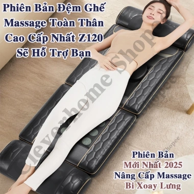 Đệm Massage Toàn Thân ZLIFE Z120 - Nệm Ghế Mát Xa Nhật Bản, Quà Tặng Ông Bà Bố Mẹ, Giá ưu đãi 1.629.000 VND