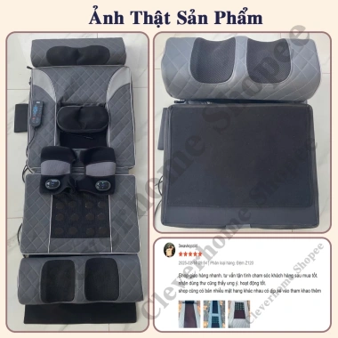 Đệm Massage Toàn Thân ZLIFE Z120 - Nệm Ghế Mát Xa Nhật Bản, Quà Tặng Ông Bà Bố Mẹ, Giá ưu đãi 1.629.000 VND 9 Đệm Massage Toàn Thân ZLIFE Z120 - Nệm Ghế Mát Xa Nhật Bản, Quà Tặng Ông Bà Bố Mẹ, Giá ưu đãi 1.629.000 VND 9