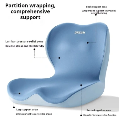 Đệm Memory Foam dạng L giảm đau lưng, gối coccyx cho ghế ô tô & văn phòng - 537.840 VND 2