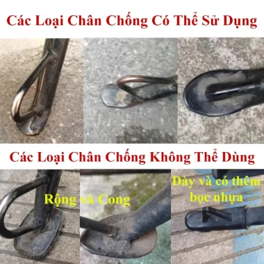 Đệm mở rộng chân DLIGHT bọc hợp kim nhôm, chống trầy xước, chống lún, bảo vệ xe máy - Giá chỉ 57.000₫