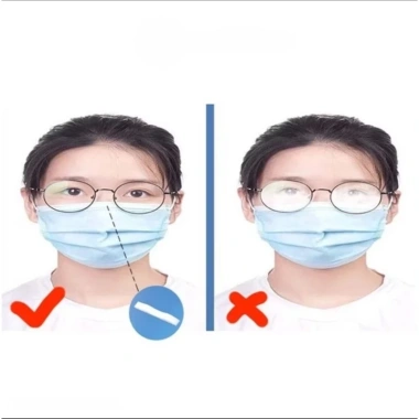 Đệm Mũi Khấu Trang Chống Hấp Hơi Lên Kính Xốp Bọt Biển Cao Cấp Giá 8.000₫ Video Thật 3
