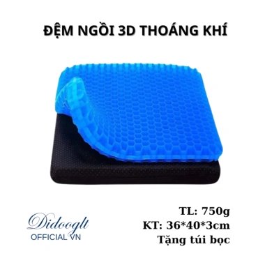 Đệm Ngồi 3D Silicon Cao Cấp - Đệm Lót Mông Tổ Ong Thoáng Khí, Giảm Đau Mỏi - Chỉ 65.000₫ DidoogltHCM 10