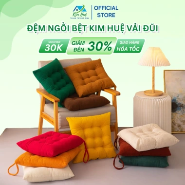 Đệm ngồi bệt 40x40cm vuông - Decor bàn trà nhật, quán trà chanh, tựa sofa, giá 29.900₫