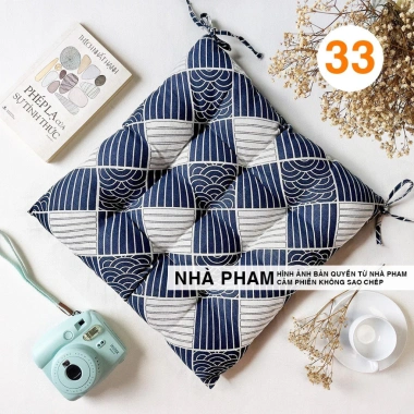 Đệm ngồi bệt hoa văn pattern hình 33 - 3 kích thước 40/45/50cm giá ưu đãi 54.900₫
