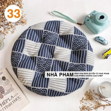 Đệm ngồi bệt hoa văn pattern hình 33 - 3 kích thước 40/45/50cm giá ưu đãi 54.900₫