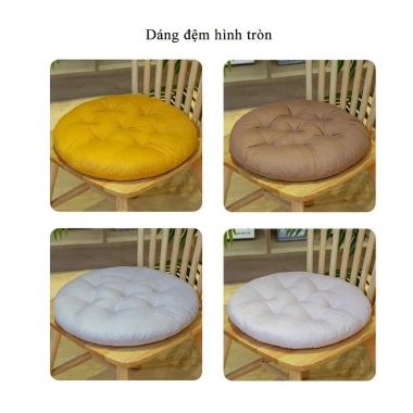 Đệm Ngồi Bệt Kiểu Nhật Sang Trọng, Nệm Lót Ghế Bông Tròn Đa Màu, Đệm Dày 2cm Thoải Mái Giá Ưu Đãi 28.612₫ cho mọi không gian PAPAA.HOME