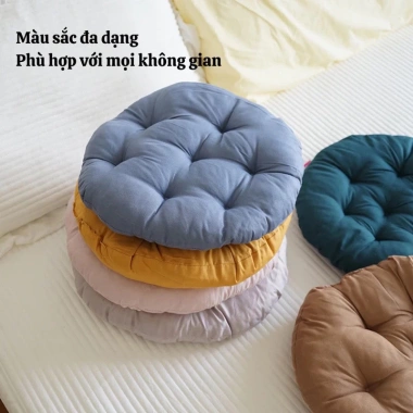 Đệm ngồi bệt lót ghế tròn vải êm thoáng khí dùng tại nhà và văn phòng FREESHIP 40.000₫ 6