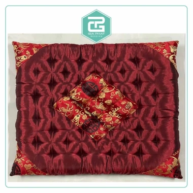 Đệm ngồi bệt lót ghế văn phòng 40x40cm - Thiền vuông gấm lụa, giảm 30% chỉ 70.000₫