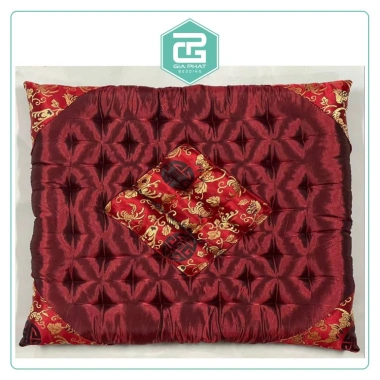 Đệm ngồi bệt lót ghế văn phòng 40x40cm - Thiền vuông gấm lụa, giảm 30% chỉ 70.000₫
