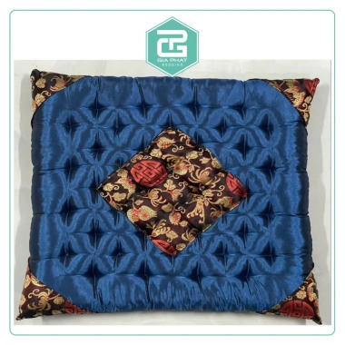 Đệm ngồi bệt lót ghế văn phòng 40x40cm - Thiền vuông gấm lụa, giảm 30% chỉ 70.000₫