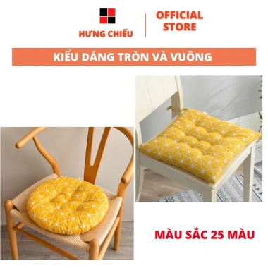 Đệm ngồi bệt tròn 3D - Nệm lót ghế vuông, decor văn phòng, bàn nhật, quán trà sữa, chỉ 39.900₫ 5
