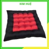 Đệm ngồi bệt vuông và thiền - Đệm trải ghế họa tiết đỏ thêu gấm lụa sang trọng, giảm giá 45.000₫