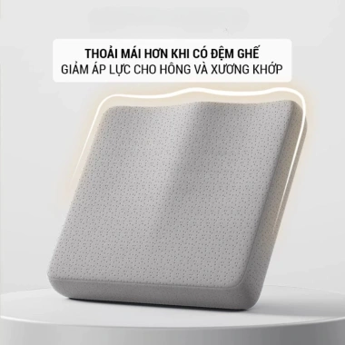 Đệm ngồi cao su non siêu đàn hồi công thái học giảm đau xương cụt, giảm mông - Giá ưu đãi 140.995₫
