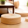 Đệm ngồi đan cói HOMELOVE Tatami thiền tròn dệt tay, đa kích thước, giá 318.000₫