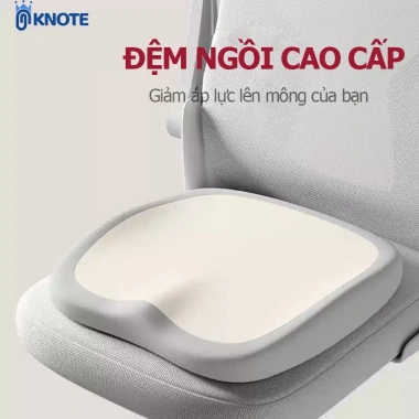 Đệm ngồi KNOTE cao su non chống trĩ, êm ái lót ghế, ngồi thoải mái cả ngày 139k