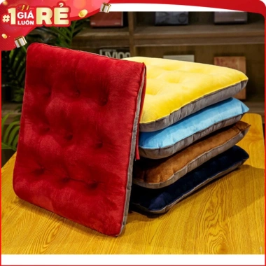 Đệm Ngồi Nhung Mềm Mai 2 Màu Đa Năng - Lót sàn, lót ghế, tựa lưng, ngồi tiên 72.000 VND