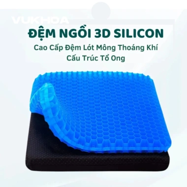 Đệm Ngồi Silicon 2 Lớp Didooglt Thoáng Khí - Chống Ê Mông, Tiện Lợi cho Ghế Ôtô & Văn Phòng 2