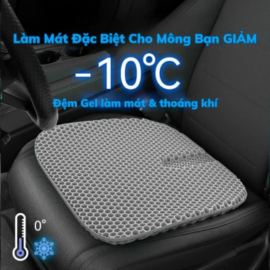 Đệm ngồi silicon 3D thoáng khí BoGi cao su non cao cấp - Lót mông ghế ô tô, văn phòng, thiền, giảm đau mỏi, giá 179.000 3