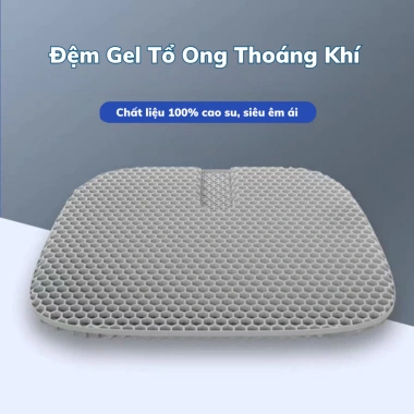 Đệm ngồi silicon 3D thoáng khí BoGi cao su non cao cấp - Lót mông ghế ô tô, văn phòng, thiền, giảm đau mỏi, giá 179.000 5