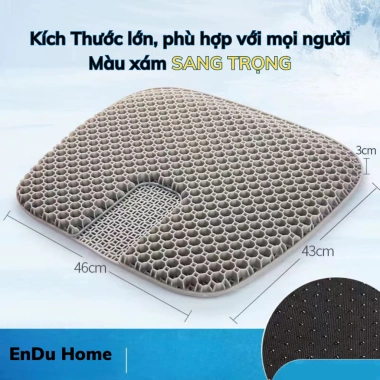 Đệm ngồi silicon 3D thoáng khí BoGi cao su non cao cấp - Lót mông ghế ô tô, văn phòng, thiền, giảm đau mỏi, giá 179.000 8