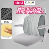 Đệm ngồi tựa lưng DELI: Gối lưng hỗ trợ tư thế văn phòng, giảm đau xương cụt 131k