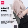 Đệm ngồi tựa lưng DELI: Gối lưng hỗ trợ tư thế văn phòng, giảm đau xương cụt 131k 3