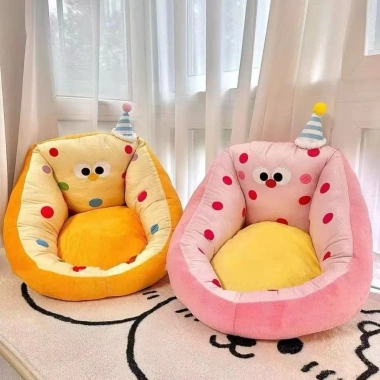 Đệm ngồi tựa lưng siêu xinh cho ghế văn phòng, thiết kế chấm bi - Giá ưu đãi 238.368 VND