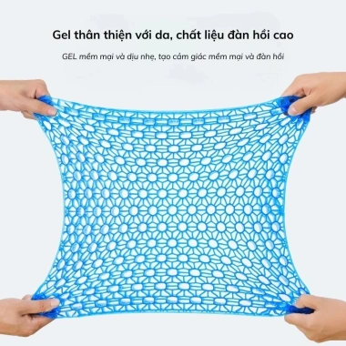 Đệm Ngồi Văn Phòng Gel Tổ Ong 3D Thoáng Khí - Chống Mỏi Lưng, Giá Chỉ 65.000đ 5 Đệm Ngồi Văn Phòng Gel Tổ Ong 3D Thoáng Khí - Chống Mỏi Lưng, Giá Chỉ 65.000đ 5