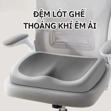 Đệm Ngồi YUQI Chữ W Gối Êm Mông Giảm Áp Lực Chống Trượt Ngồi Lâu Không Mỏi 119k