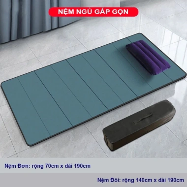 Đệm ngủ văn phòng gấp gọn 1-2 người, nệm đơn trải sàn, thảm topper du lịch cắm trại, dễ gập thoáng mát đa năng, tiết kiệm không gian - Giá chỉ 247.000₫ 8 Đệm ngủ văn phòng gấp gọn 1-2 người, nệm đơn trải sàn, thảm topper du lịch cắm trại, dễ gập thoáng mát đa năng, tiết kiệm không gian - Giá chỉ 247.000₫ 8