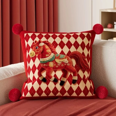 Đệm Sofa Gối Năm Ngựa 2.026 Đầu Giường Eo Tựa Lưng - Vỏ Đỏ Tháo Rời, Giặt Được 9 Đệm Sofa Gối Năm Ngựa 2.026 Đầu Giường Eo Tựa Lưng - Vỏ Đỏ Tháo Rời, Giặt Được 9