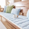 Đệm Sofa Nhung Giả Lông Thỏ Cao Cấp - Mềm Mại Ấm Áp, Chống Trượt cho Ghế Gỗ 2