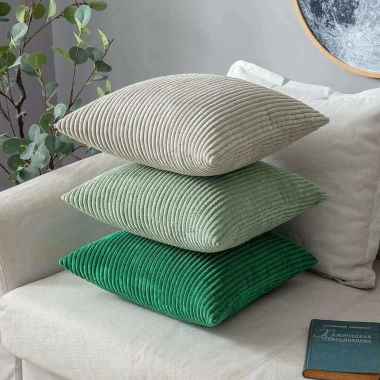 Đệm Sofa Vuông Corduroy Jumbo 16-24 inch Gối Trang Trí Sang Trọng Dây Đệm Đa Kích Thước 5