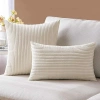 Đệm Sofa Vuông Corduroy Jumbo 16-24 inch Gối Trang Trí Sang Trọng Dây Đệm Đa Kích Thước 10