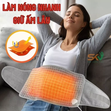 Đệm sưởi đa năng nhung bền 9 cấp độ - Đai nén nóng, ấm áp, trị liệu, chỉ 707.000 VND