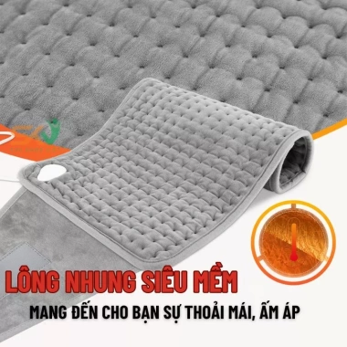 Đệm sưởi đa năng nhung bền 9 cấp độ - Đai nén nóng, ấm áp, trị liệu, chỉ 707.000 VND
