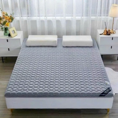 Đệm Topper gấp gọn dày 5cm vải xơ đậu nành cao cấp - Tiện lợi cho sinh viên, văn phòng, giảm còn 240.000₫ 2