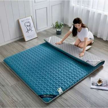 Đệm Topper gấp gọn dày 5cm vải xơ đậu nành cao cấp - Tiện lợi cho sinh viên, văn phòng, giảm còn 240.000₫ 7