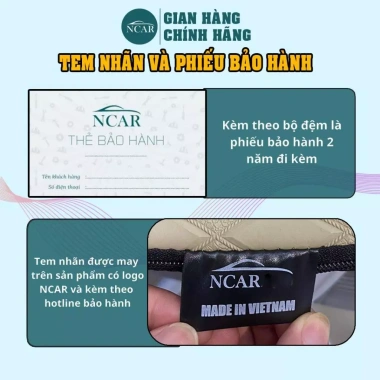 Đệm treo ghế 2 loại da Đúc chống thấm nước, tặng 2 gối và túi, bảo hành 2 năm - Giá chỉ 705.500 VND 5