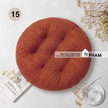 Đệm tròn ngồi bệt vải bóng 40-50cm - Giá ưu đãi 74.900đ, thoải mái và bền