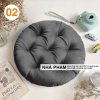 Đệm Tròn Ngồi Bệt Vải NHUNG 40-50cm - Mềm Đệm, Giá Gốc 81.774đ, Giảm còn 64.900đ 4