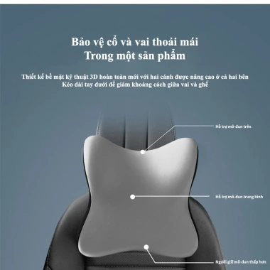 Đệm tựa lưng & cổ DREAM OF LOVE êm ái, mềm mại, giảm đau mỏi khi đi xe - Gối tựa đầu lưng ôtô 89.700₫
