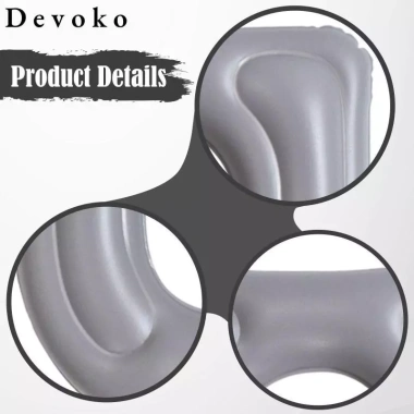 Đệm vệ sinh bơm hơi Devoko - Đệm hỗ trợ đa năng du lịch máy bay, gia đình, giá chỉ 242.000₫