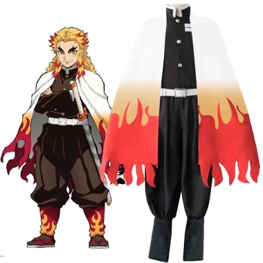 Demon Slayer Kimetsu Yaiba Rengoku Kyoujurou cosplay kimono áo choàng 214.920₫ 2