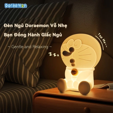 Đèn ban đêm silicone ROCKSPACE Doraemon (đèn vỗ) - Trang trí giường, đồ chơi, quà sinh nhật, giảm giá 388.000₫